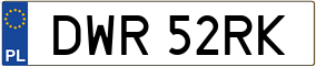 Truck License Plate